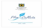 PLAN ESTRATEGICO INSTITUCIONAL 2016 2020 · Avenida Caracas No 53-80 Código Postal 110231 PBX 3580400 Línea 195 DES-PL-01 V10 Presentación El Plan Estratégico Institucional 2016-2020