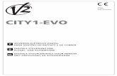 CITY1-EVO...2019/04/08  · O quadro eléctrico digital CITY1-EVO é um produto inovador da V2, que garante segurança e fiabilidade para a automatização de portões de uma ou duas