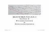 MATEMÁTICAS I tema 2 Ecuaciones e Inecuaciones · 2019-12-03 · Los procedimientos de resolución de inecuaciones de una incógnita consisten en resolver la ecuación asociada a