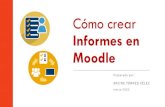 Cómo crear€¦ · Cómo crear Informes en Moodle Preparado por: ARLINE TORRES VÉLEZ marzo 2020. Tipos de Informes generados en Moodle i Informe de Registros (Logs) ii Informes