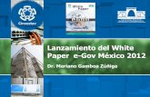 Dr. Mariano Gamboa Zúñiga - Micrositios del Cinvestavmicrositios.cinvestav.mx/Portals/whitepaper/SiteDocs/Mariano_Gam… · •Facilitar la innovación y el desarrollo tecnológico