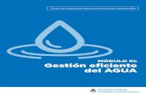 MÓDULO III: Gestión eficiente del AGUA - Argentina · III.3. Mejoras en el uso del agua. Metodología Para iniciar un proceso de mejora respecto de la eficiencia en el uso del agua,