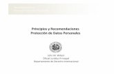 Principios y Recomendaciones Protección de Datos Personaleshistorico.juridicas.unam.mx/inst/evacad/eventos/2011/0310... · 2011-03-18 · deber de mantener la confidencialidad de