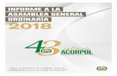 Informe a la Asamblea General Ordinaria 2018 - ACORPOL- Asociación Colombiana de ...acorpol.com.co/wp-content/uploads/2018/02/edicion_199... · 2018-02-07 · 2018 INFORME A LA ASAMBLEA
