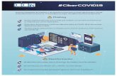 Ciberconsejos-COVID19 · 2020-03-20 · Buenas prácticas para prevenir el virus Informes actualizados sobre la situación (número de infectados y fallecidos, alcance internacional,