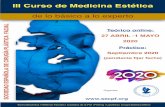 III Curso de Medicina Estética - SECPF · III Curso Medicina Estetica SECPF 2020 Created Date: 4/20/2020 6:54:00 PM ...