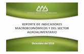 REPORTE DE INDICADORES MACROECONÓMICOS Y DEL SECTOR ... · El PIB agroindustrial al tercer trimestre del 2016 refleja un crecimiento del 3.04%, resultado de un crecimiento del 5.86%