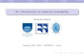 Alexandre Miquel - Sciencesconf.org · 2017-01-27 · Introduction 2nd-order arithmetic (PA2) Extracted programs Classical realizability Witness extraction From intuitionistic logic
