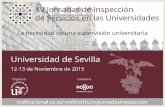 Modelos de las Inspecciones de Servicios, mapa y estándares · 2015-11-16 · •la Ley Orgánica 6/2001, de 21 de diciembre, de Universidades (LOU), a diferencia de la antigua LRU