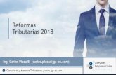 Reformas Tributarias 2018 - jga-ec.comjga-ec.com/onewebmedia/Reformas tributarias_2018.pdf · Reformas tributarias 2018 Tarifa del Impuesto a la Renta Antes de reforma: Tarifa del