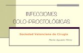 infecciones colo proctologicas - Sociedad Valenciana de ...sociedadvalencianadecirugia.com/wp-content/uploads/... · grasa mesentérica ... Diverticulitis aguda No complicada ECO/TC