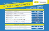 UP PÀDEL&TENNIS /CORNELLÀ-BCN CLUB LʼUNIVERS DE LA …uppadelclub.com/documents/tarifes_cornella.pdf · 2020-01-30 · HORA VALL 6€ 7,50€ Laborables abans de les 17h CAP DE