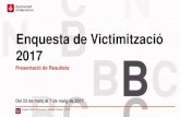 Enquesta de Victimització 2017 - Barcelona...Enquesta de Victimització / 2017 Presentació de Resultats IV Índex de victimització Persones Índex de risc 3614 IRISC Persones que