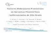 Factores Moleculares Pronósticos en Sarcomas …...o 5% de todos los SPB o Comportamiento clínico agresivo o Ausencia de factores pronósticos específicos IC A Ausencia de factores