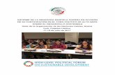 INFORME DE LA SENADORA MARCELA GUERRA EN ...sil.gobernacion.gob.mx/Archivos/Documentos/2017/08/asun...2017/08/16  · con miras a acelerar la aplicación de la Agenda 2030. Durante