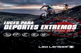 LUCES DEPORTES EXTREMOS WEB - Ledlenser · Para todos los amantes de los deportes extremos. Ya sea para bicicletas, tablas o esquís: al ﬁn se encuentra una fabulosa linterna frontal