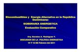 Biocombustibles y Energía Alternativa en la República ......Potencial de Energía Solar en República Dominicana Potencial solar según (NREL): Alta radiación solar de aprox. 5