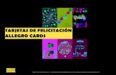 TARJETAS DE FELICITACIÓN ALLEGRO CARDS · Allegro Cards | Bac de Roda 28, 1r – 2a | 08019 Barcelona | hola@allegrocards.com | 93 5180447 | 601381285 | TARJETAS DE FELICITACIÓN