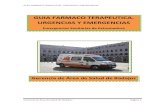 Área Salud Badajoz - GUIA FARMACO TERAPEUTICA. URGENCIAS Y EMERGENCIAS · 2016-05-25 · GUIA FARMACO TERAPEUTICA. URGENCIAS Y EMERGENCIAS Gerencia de Área de Salud de Badajoz Página