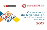 Calendario de Orientación - MEF | Gobierno del Perú · estandarizadas de activos y pasivos de enero 2017 (R.D. Nº 070-2014-EF/52.03), según el Sistema Nacional de Tesoro Público.