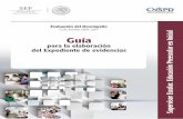 Ciclo Escolar 2016–2017 Guía del Expediente de evidencias ...file-system.cnspd.mx/2016-2017/desempeno/ba/guias/GuiaExpedient… · uía para la elaboración del Epediente de evidencias