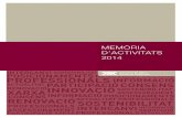 MEMÒRIA D’ACTIVITATS 2014 - consorci.org › media › upload › pdf › publicacions › memoria-201… · Memòria 2014 P.11 Relacions institucionals P.30 Els associats P.31