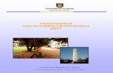 PANORAMAS VACACIONES DE INVIERNO 2011 - UdeC · PANORAMA VACACIONES DE INVIERNO 2011 Como todos los años la Unidad de Desarrollo Social, presenta una lista de actividades para las