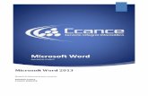 Microsoft Word - Ccance · Microsoft Word Microsoft Word 2013 Manual de Referencia para usuarios ... Para crear una tabla accedemos siempre desde la pestaña Insertar > grupo Tablas