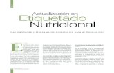 Actualización en Etiquetado Nutricional · Nº 14 (2), Decreto Nº 88 (3) y la Ley de Composición de Alimentos y su Publi-cidad, recién aprobada. 12 INDUALIMENTOS • junio 2012