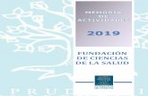 FUNDACIÓN DE CIENCIAS DE LA SALUD - FCS · MEMORIA DE ACTIVIDADES 2019 Página 6 . ÁREA DE BIOÉTICA . XX Ateneo de Bioética: Big Data: Ciencia, Medicina Y Ética – Madrid, 3