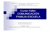 Curso-Taller: COMUNICACIÓN FAMILIA-ESCUELAcaps.educacion.navarra.es/primaria2/files/Material... · 2014-02-19 · 1. Modelos en la relación familia-escuela. Análisis de la situación