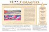 Taiwán celebra su Fiesta Nacional · 2016-01-17 · del Estrecho de Taiwán, acercamiento que ha culminado con la reciente firma del Acuerdo Marco de Cooperación Económica entre