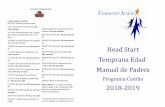 Head Start Temprana Edad Fechas para recordarmwvcaa.org › wp-content › uploads › MWVCAA › HS › Documents › Ot… · 2018-12-11 · Fechas para recordar: 09/19/18 Primer
