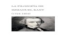 LA FILOSOFÍA DE IMMANUEL KANT (1724-1804) · 2015-09-04 · Kant, Crítica de la Razón Pura 1 IMMANUEL KANT (1724-1804) 1. Contexto histórico y filosófico. 1.1. La Ilustración