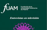 Entrevistas en televisiónfuam.es/wp-content/uploads/2012/05/Entrevistas-en-televisión.pdf · la televisión ante la crisis El panorama de la televisión en España siempre ha dependido