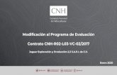 Modificación al Programa de Evaluación Contrato CNH-R02 ... › cms › uploads › attachment › file › ... · Evaluación Aprobación del Programa de Evaluación CNH.E.02.002/19