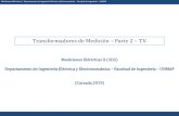 Transformadores de Medición Parte 2 T.V. · Mediciones Eléctricas II - Departamento de Ingeniería Eléctrica y Electromecánica - Facultad de Ingeniería - UNMdP 4 2019 Relación