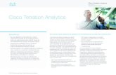 Cisco Tetration Analytics · las dependencias de las aplicaciones. • Recomendaciones sobre políticas basadas en el comportamiento de las aplicaciones: Después de observar los