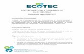 ECOTECNOLOGÍA Y DESARROLLO SUSTENTABLE · 2017-08-08 · ecotecnología y el desarrollo sustentable Introducción al diplomado 1.2 Introducción a la ecotecnología y el desarrollo