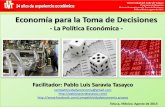 Presentación de PowerPoint · M. en E. Pablo Luis Saravia Tasayco // competitividadyeconomia@gmail.com //  //  ...