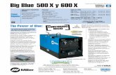 Big Blue 500X y 600X - Miller › - › media › miller... · 400 A a 36 V (14,4 kW),* 100% Ciclo de Trabajo 450 A a 38 V (17,1 kW),* 60% Ciclo de Trabajo 500 A a 34 V (17 kW), 40%