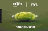 RPT International · de tenis 1989/2019 formaciÓn: certificaciÓn: servicios: promociÓn: pasiÓn actitud formula: + motivaciÓn disciplina cuidamos de para tu futuro para tu seguridad
