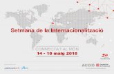 Setmana de la Internacionalització · que formen part de l’ecosistemadel sector Economia silver a Catalunya, ... • Focus en l'aplicació de la tecnologia a la millora de la qualitat