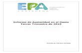Informe de Austeridad en el Gasto Tercer Trimestre de 2019epacartagena.gov.co/wp-content/uploads/2019/10/Informe de... · 2019-11-13 · INFORME AUSTERIDAD Y EFICIENCIA DEL GASTO