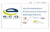 Actividades Extraescolares 2018/2019escuelascampesinas.org › ...extraescolares-18-19.pdf · Enseñamos inglés como una herramienta para la comunicación, no sólo un método formal