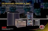 Núm. de artículo 40096SB | 01/2015...Hoshizaki America ha forjado un legado de diseño de calidad, confiabilidad y compromiso con el cliente. En nuestra línea de refrigeración