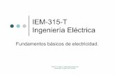 IEM-315-T Ingeniería EléctricaIngeniería Eléctricawebapp.pucmm.edu.do/WebSISE/Estudiante/materias/201120122/S… · Electricidad. Profes or Julio Ferreira. En la siguiente figura