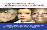 Las voces de niñas, niños › republicadominicana › consulta_lac_violencia(4).pdfLas voces de niñas, niños y adolescentes sobre la violencia versión resumida Consulta de América