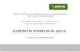 CUENTA PÚBLICA 2015 - Órgano de Fiscalización Superior ... · Superior para el Estado de Veracruz de Ignacio de la Llave. A partir de la publicación de la nueva Ley, los Entes