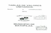 Congreso del Estado de Chihuahua · 2019-01-27 · valores unitarios de suelo y construcción para el ejercicio 2014, la cual servirá de base para el cálculo del impuesto predial.